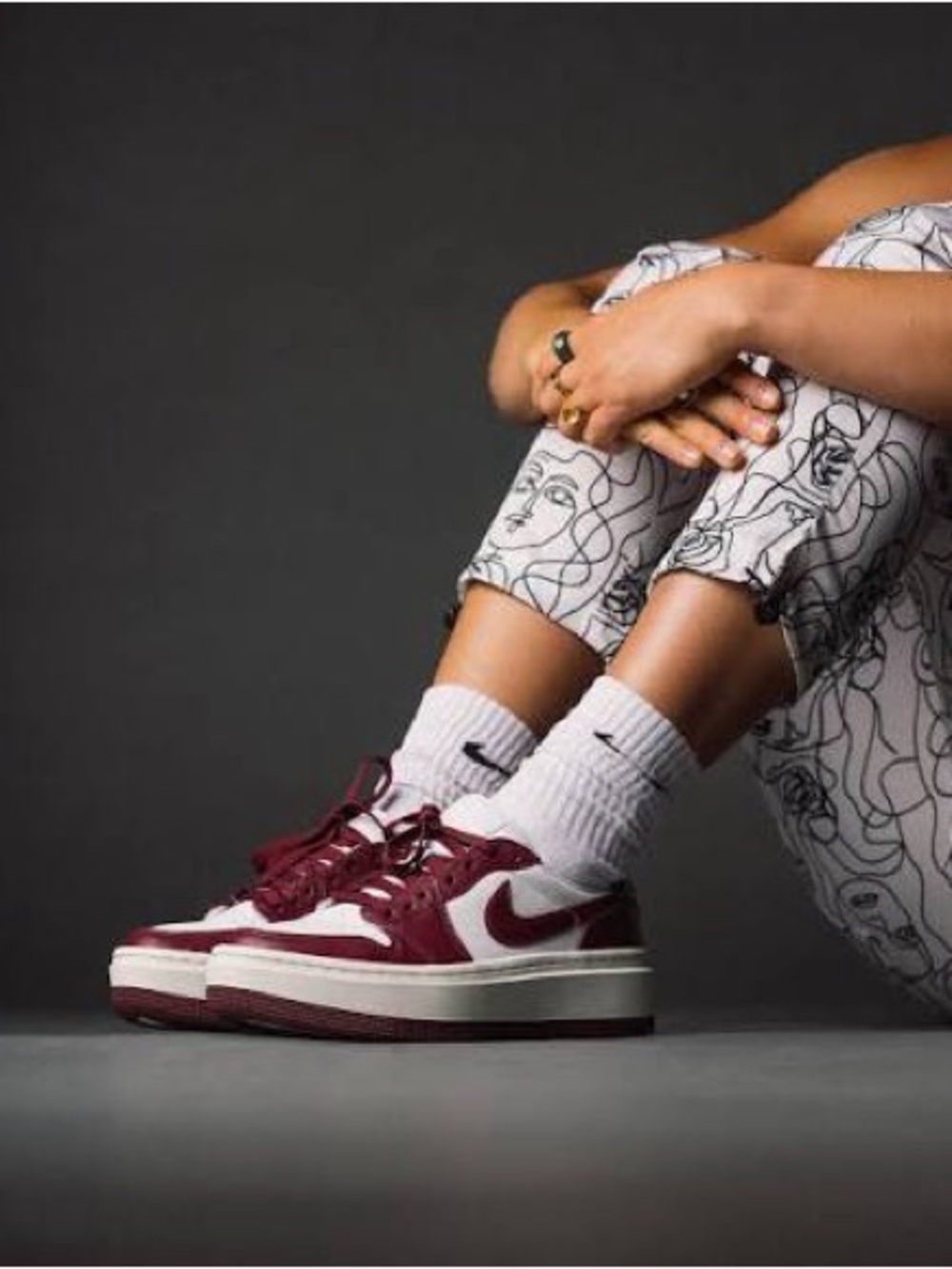 Nike Women's Air Jordan 1 Elevate Low in Dark Beetroot